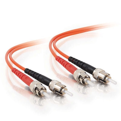 Fiber Optic Cable, ST - ST Duplex 50/125 Multimode, No Clips 3mm, 10M - Conversions Technology