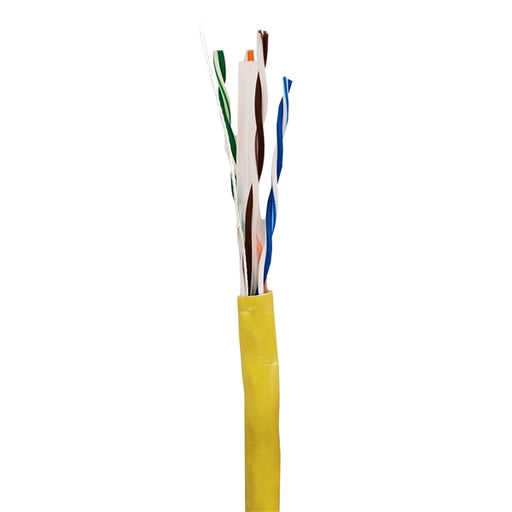 Cat6 CMP 1000ft, Box | YELLOW | Solid Bare Copper | Plenum | 23 Awg UTP Ethernet Cable - Conversions Technology