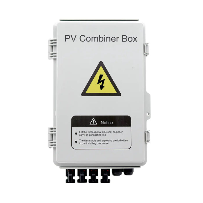 IP65 Rated 4 in 1 out 4 600V 1000V DC Solar PV Combiner Box