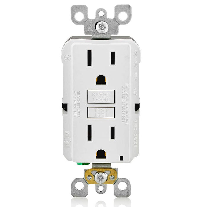 AC Outlet | 15 Amp GFCI Decorator Residential-Commercial (White) - Conversions Technology