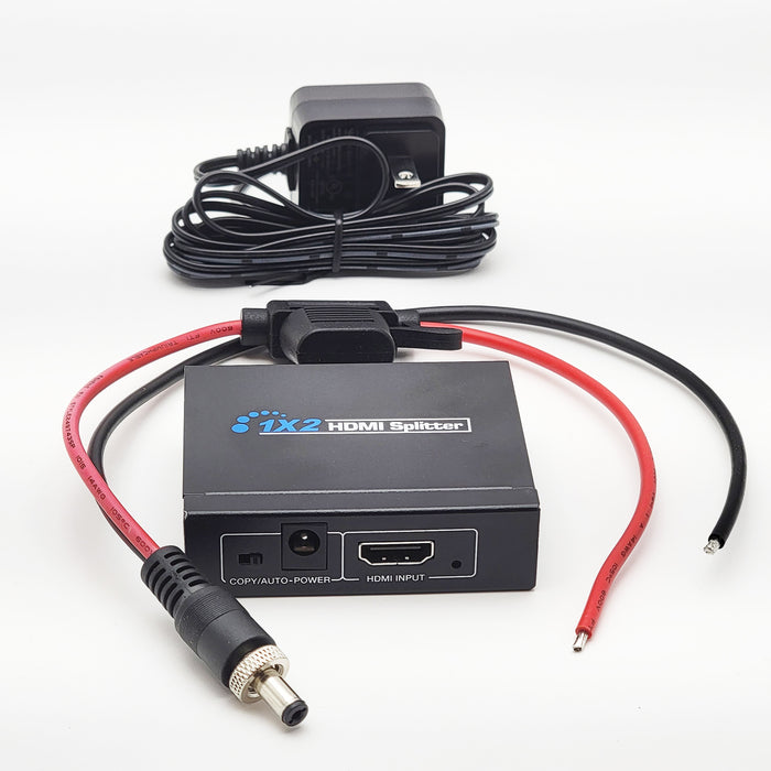 Audio Video Splitter  |  1x2  HDMI Splitter  | HDMI 2.0b 18Gbps Splitter 5 Volt splitter