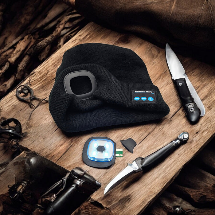 High-Tech LED Beanie with Bluetooth