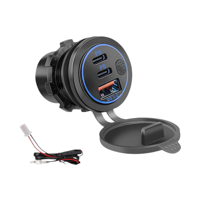 Car USB Charging Port Converter Socket  | Fast 75W Dual Charger