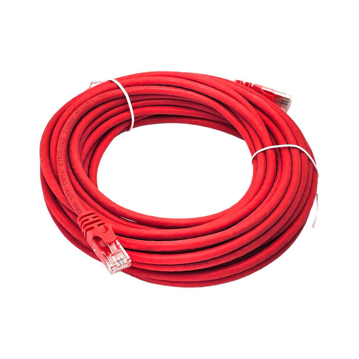 Patch Cord  |  Cat6,  Snagless,  Red  75ft
