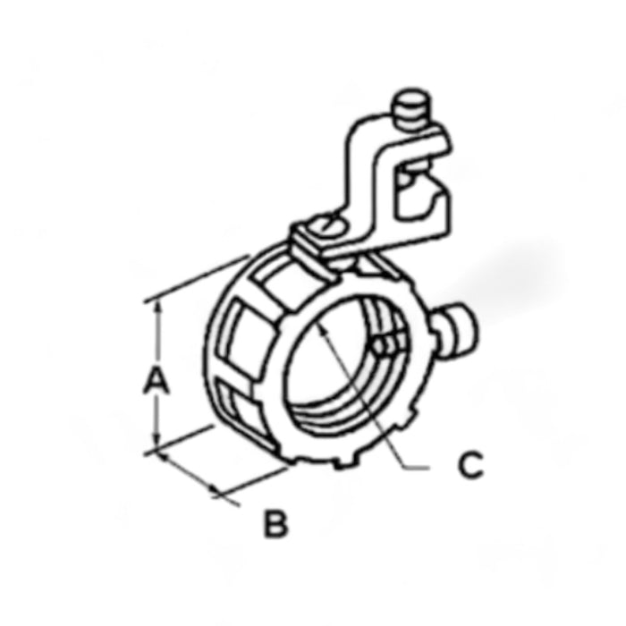 1"  EMT Grounding Bushings Insulated