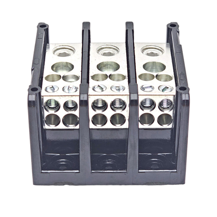 Power Distribution Block 3 Pole 1 input 4 output 600 VAC 175 AMP