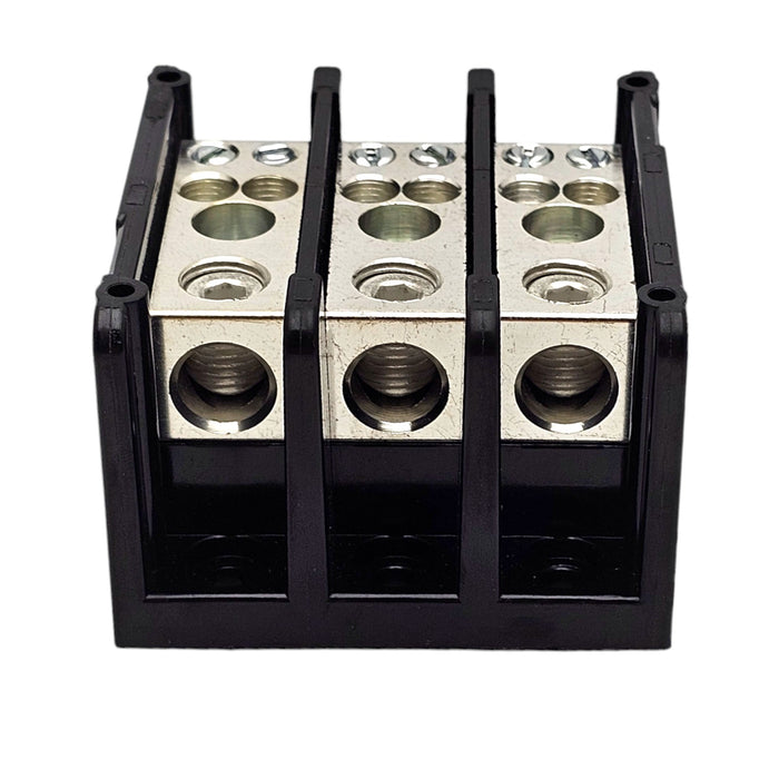 Power Distribution Block 3 Pole 1 input 4 output 600 VAC 175 AMP