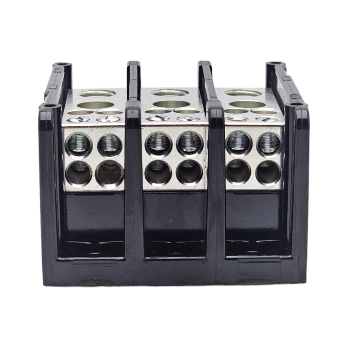 Power Distribution Block 3 Pole 1 input 4 output 600 VAC 175 AMP