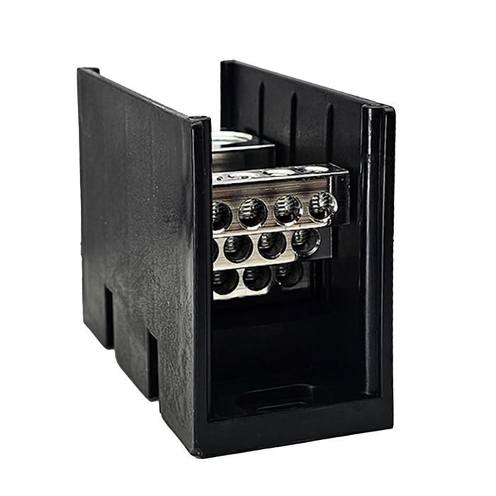 Power Distribution Block 1-POLE 2-Line 12 Load 760A , 600V with safety cover