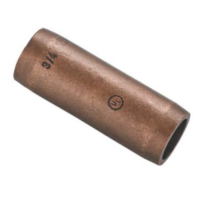 Sectional Coupler | High Strength Copper Alloy | Direct Burial | Made For Non-Threaded Rods | cULus 467 Listed
