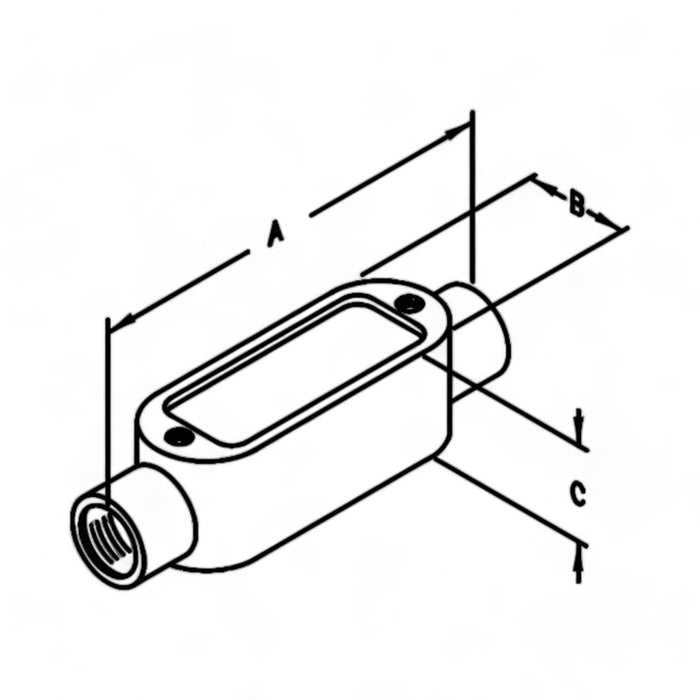 Rigid Conduit Body C Series  2" UL Threaded