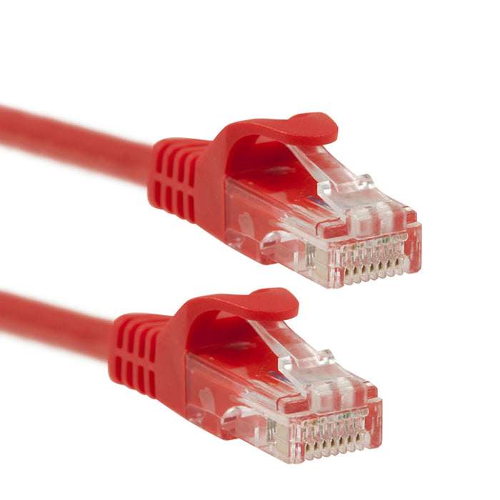 Patch Cord  |  Cat6,  Snagless,  Red  75ft