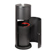 PPE | Sanitation Station | Wipes Dispenser with Built-In Trash Receptacle, Sleek Black - Conversions Technology