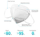PPE | MASK | Personal Particulate Filtering Facepiece Respirator | FDA / CE Certified, Non-Surgical, KN95 (Pack of 5) - Conversions Technology