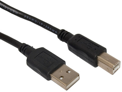 Omicron® | Audio Video Cables | USB Type A Male to Type B Male, 10ft - Conversions Technology