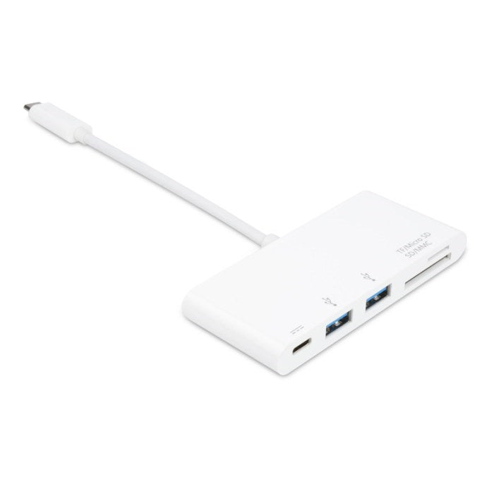 USB C Hub | USB 3.1 Type-C to USB 3.0[x2] + Micro SD + SD/MMC + Type-C Charging - Conversions Technology