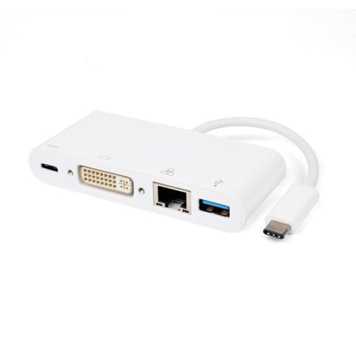 Koppa® Hub | USB 3.1 Type-C to USB 3.0 + DVI + Type-C Charging - Conversions Technology