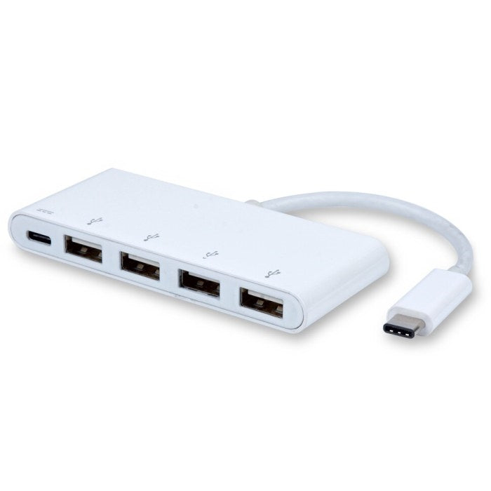 USB C Hub | USB 3.1 Type-C to USB 3.0[x4] + Type-C Charging - Conversions Technology