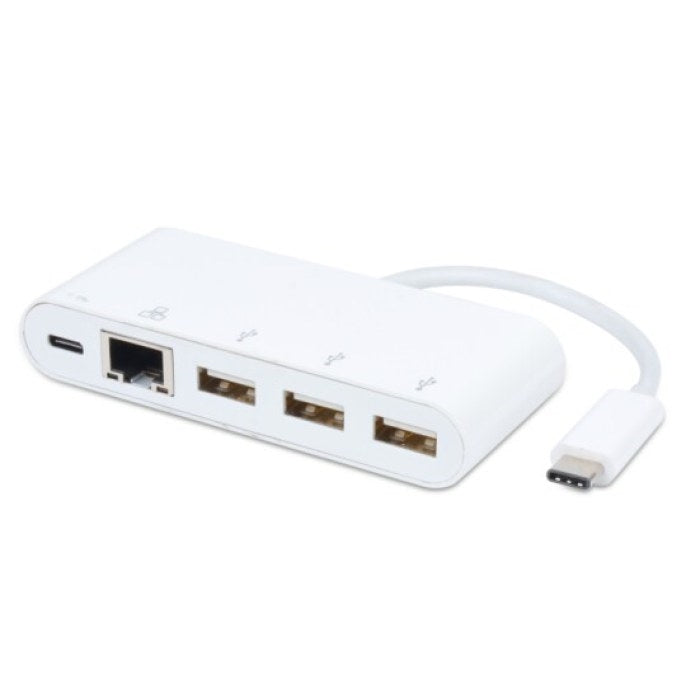 Koppa® Hub | USB 3.1 Type-C to USB 3.0[x3] + Gigabit + Type-C Charging - Conversions Technology
