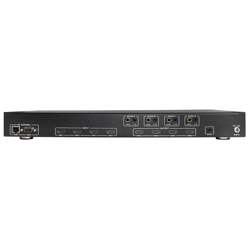 Audio Video Matrix | 4x4 HDMI Matrix, 18Gbps | HDMI2.0 and HDCP 2.2 - Conversions Technology