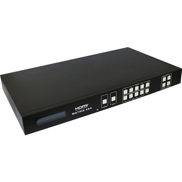 Audio Video Matrix | HDBaseT, 4x4 | HDMI 2.0 Inputs, 4xHDBaseT Outputs - Conversions Technology