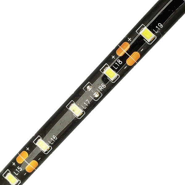 Fuse® LED | Ribbon Light, Cool White, 60leds/m, 8mm, 12V, 12 inch leads, black pcb, IP65 36" - Conversions Technology