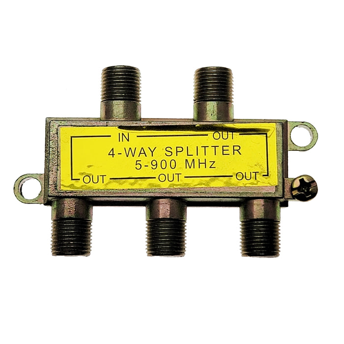 Coax Splitter 900 MHz 4-way Over the Air