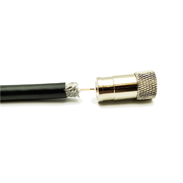 Coax Connector | RG6, F Push-On Connector (50 pcs) - Conversions Technology