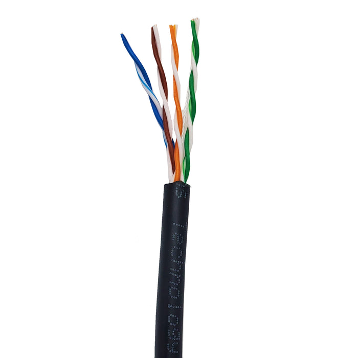 Cat6 Stranded CMR 1000ft, Box | BLACK| Bare Copper | Riser | 23 Awg UTP Ethernet Cable - Conversions Technology