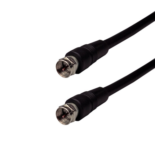 Sigma Wire & Cable | RG6 Coaxial, Molded Ends 15ft (Black) - Conversions Technology