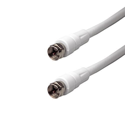 Sigma Wire & Cable | RG6 Coaxial, Molded Ends 15ft (White) - Conversions Technology