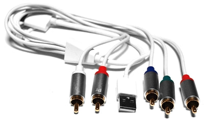 Omicron® | Specialty Cables | Apple Dock Connector to Component AV Cable with USB - Conversions Technology
