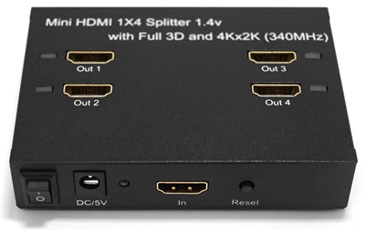 Validering scaring couscous Epsilon® | Audio Video Splitter | Mini HDMI 4 Way Vertical Splitter —  Conversions Technology