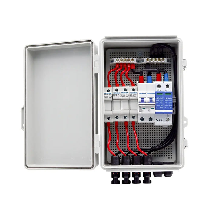 IP65 Rated 4 in 1 out 4 600V 1000V DC Solar PV Combiner Box - Reliable Protection for your Solar Power System