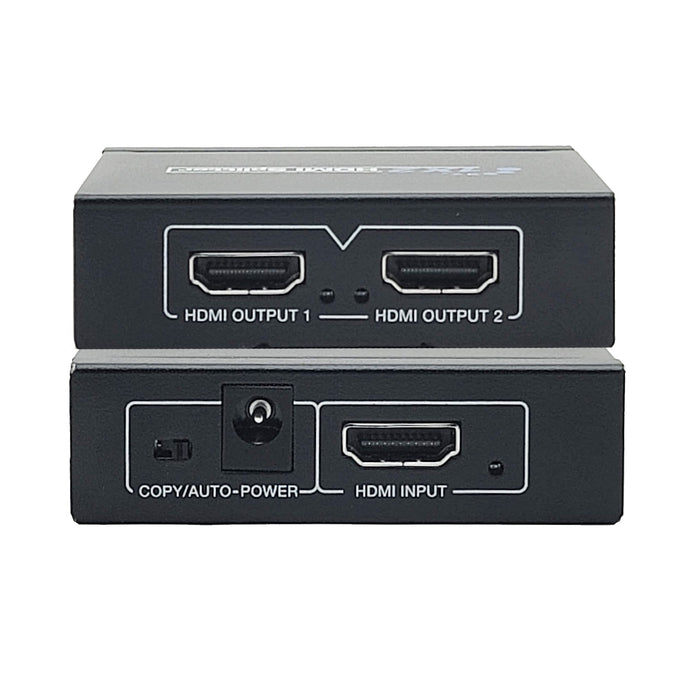 Audio Video Splitter  |  1x2  HDMI Splitter  | HDMI 2.0b 18Gbps Splitter 12 Volt splitter