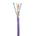 Cat6 Solid PVC 1000ft, Box | PURPLE | Solid Bare Copper | 23 Awg UTP Ethernet Cable - Conversions Technology