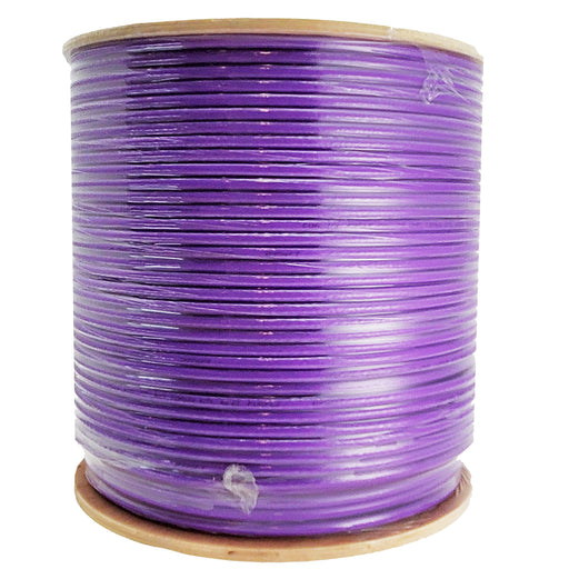 Coax Cable | Bulk RG6 | Coax Cable | Reel | Purple - Conversions Technology