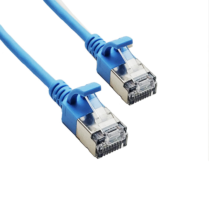 Sigma Wire & Cable | Sigma7 Super Slim Premium Patch Cable | Cat7, Blue 1ft - Conversions Technology