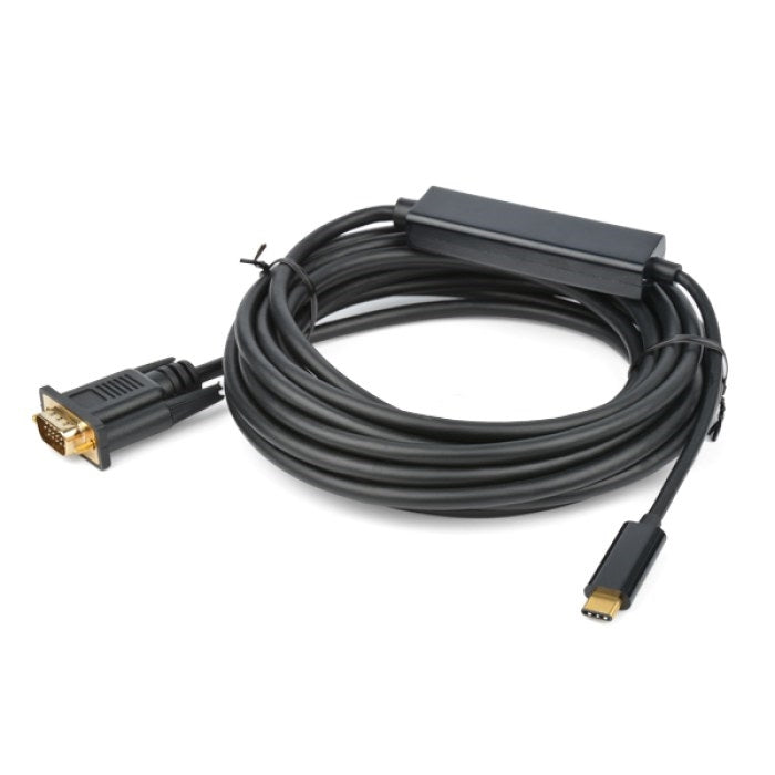 Omicron® | Adapter Cable | USB 3.1 Type-C to VGA Male w/5M Cable - Conversions Technology
