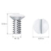 Wallplate Screws | 100 QTY | White Wall Plate Mounting Screws | 5/16" - Conversions Technology