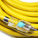 Extension Cord | 50 ft SJTW 14/3 Extension Cord with Lighted Ends Yellow - Conversions Technology